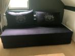 Zeer degelijk zetelbed , slaapbank, Ophalen, Zwart, Tweepersoons, 200 cm