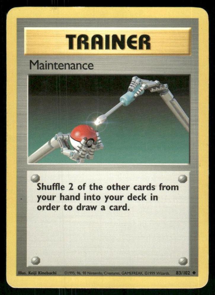 Maintenance 83/102 - Base, Hobby en Vrije tijd, Verzamelkaartspellen | Pokémon, Gebruikt, Verzenden