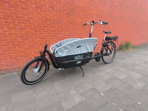 Elektrische bakfiets Gazelle Cabby met Bafang middenmotor., Fietsen en Brommers, Fietsen | Bakfietsen, Zo goed als nieuw, Gazelle