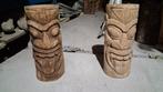 tabouret totem Tiki 50 cm en bois de cocotier, Ophalen of Verzenden, Nieuw