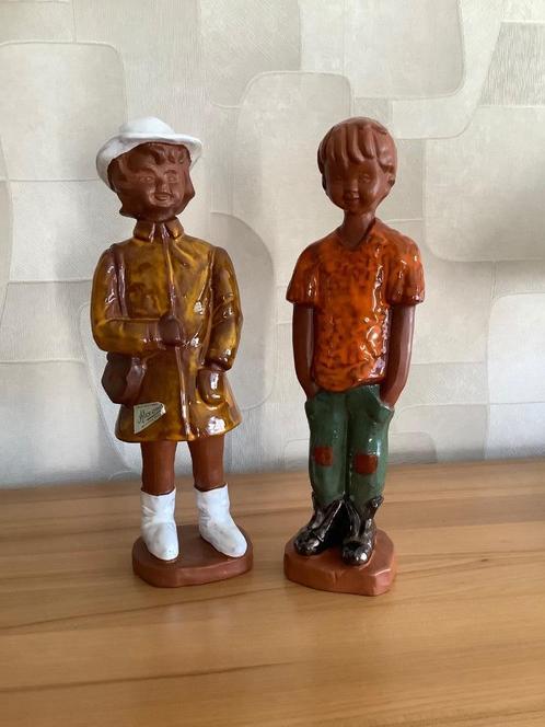 Alexandre de Wemmel, vintage keramiek ,2 kinderen, Antiek en Kunst, Antiek | Keramiek en Aardewerk, Ophalen of Verzenden