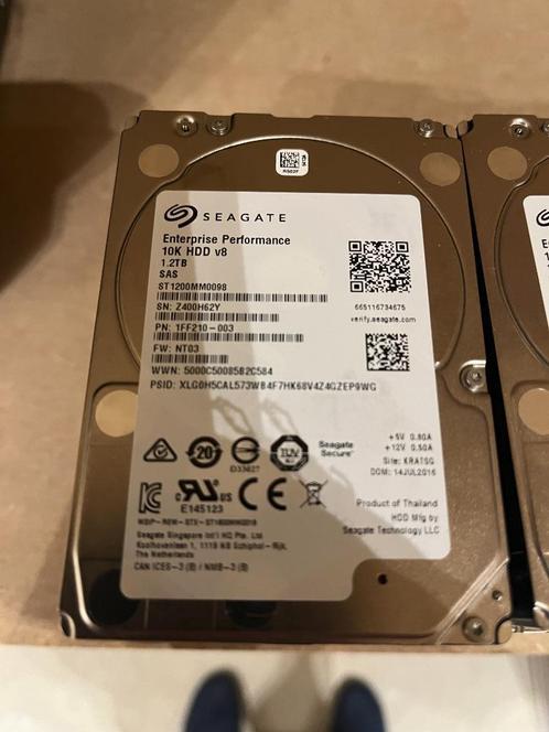 Seagate Enterprise 1.2Tb 10k SAS (16 stuks)), Computers en Software, Harde schijven, Gebruikt, Server, Intern, HDD, SAS, Ophalen of Verzenden