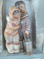 Prachtig  Lladro beeld .: eskimokinderen, Antiek en Kunst, Ophalen of Verzenden