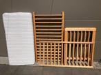 houten kinderbedje + matras, Kinderen en Baby's, Ophalen, Gebruikt, Minder dan 140 cm, Matras