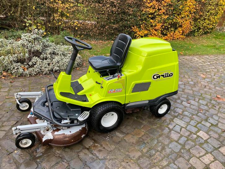 Grillo 280 Nieuwprijs 9000€, Tuin en Terras, Zitmaaiers, Zo goed als nieuw, 120 cm of meer, Elektrische starter, Mulchfunctie