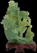 Jade Urn Brush Washer Beeld Pot Antiek, Envoi