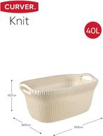 Wasmand | 40 liter | wit | Nieuw | GRATIS LEVERING, Neuf, -, -, Autres types