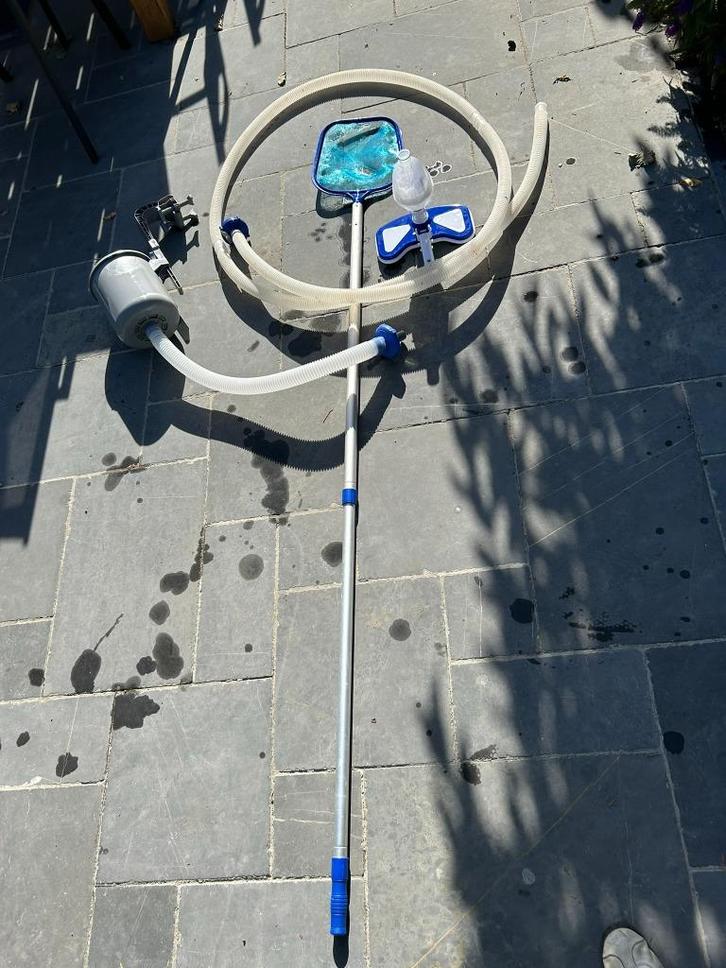 Bestway Flowclear Deluxe onderhoudsset met skimmer, Tuin en Terras, Zwembad-toebehoren, Zo goed als nieuw, Skimmer, Ophalen