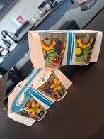 Lot de 2X4 verres CERVE ITALY.  VINTAGE., Enlèvement ou Envoi