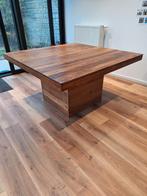 Massief houten eettafel met centrale poot, Huis en Inrichting, Tafels | Eettafels, 100 tot 150 cm, 100 tot 150 cm, Gebruikt, Ophalen