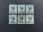 Duitse postzegel 1938 - Volksabstimmung (6st), Verzenden, Duitse Keizerrijk, Gestempeld