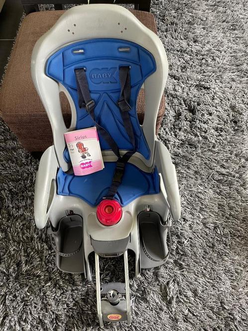 OK Baby Sirius fietsstoeltje, Fietsen en Brommers, Fietsaccessoires | Fietsstoeltjes, Zo goed als nieuw, Achterzitje, Voetsteuntjes