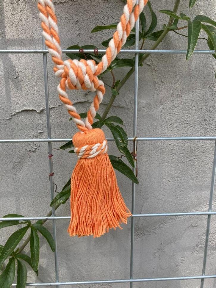 EMBRASSE MET ENKELE FLOS ORANJE NIEUW, Huis en Inrichting, Stoffering | Gordijnen en Lamellen, Nieuw, Overige kleuren, Verzenden