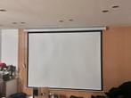 Electrisch projectiescherm 100 inch met afstandsnediening, Audio, Tv en Foto, Projectieschermen, Ophalen, Elektrisch, Nieuw
