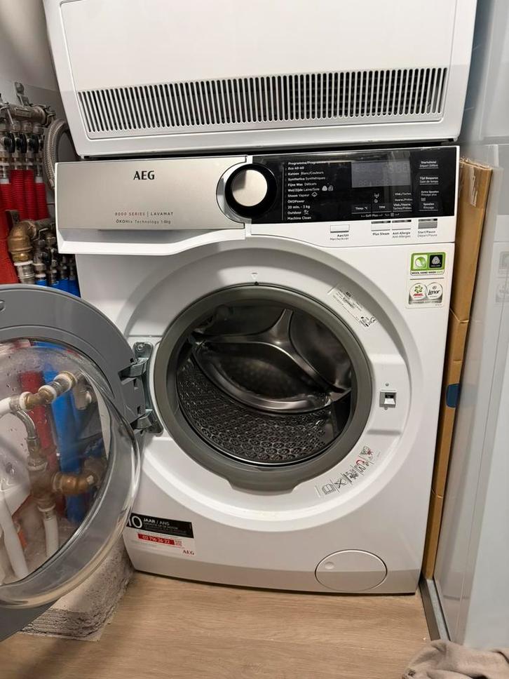 Lave-linge AEG Série 8000 – 8 kg – Parfait état, Electroménager, Lave-linge, Comme neuf, Enlèvement