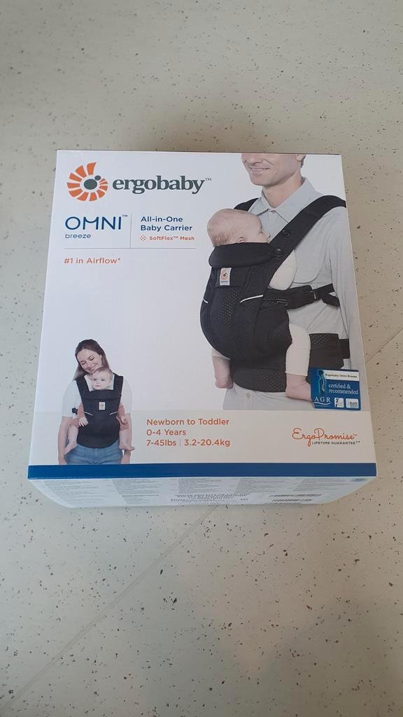Ergobaby draagzak, OMNI breeze, van 0 tot 4 jaar, Kinderen en Baby's, Babydragers en Draagdoeken, Zo goed als nieuw, Draagzak