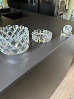 Kristallen bowl, asbak en voetbal, Antiek en Kunst, Ophalen
