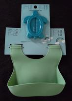 Siliconen slabbetje met zakje en badthermometer: alles nieuw, Neuf, Autres marques, Enlèvement, Autres types