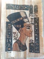 Egyptisch tafereel op papyrus+boek Toetanchamon-Edwards, Ophalen of Verzenden, Zo goed als nieuw, Afrika