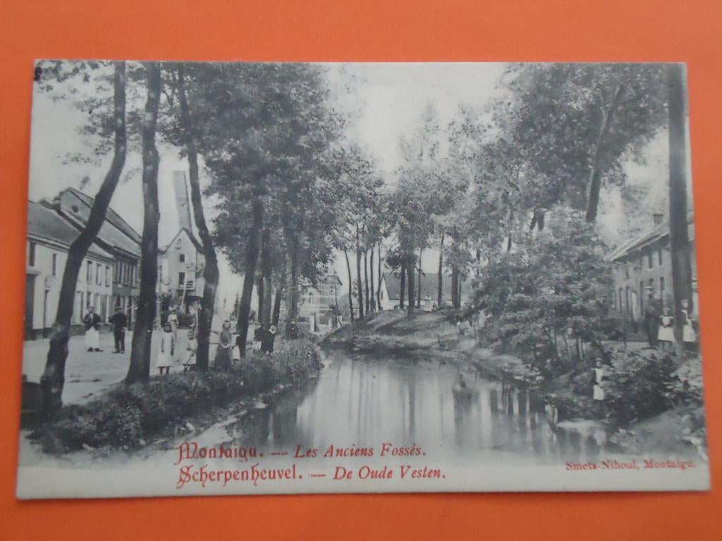 Scherpenheuvel , Montaigu De oude vesten, Verzamelen, Ophalen of Verzenden, Voor 1920, Gelopen, Vlaams-Brabant