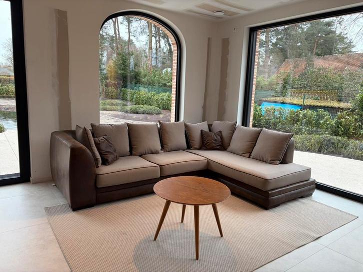 Chaise d'angle en excellent état, Maison & Meubles, Canapés | Coins salons complets, Comme neuf, Synthétique, Tissus, Enlèvement