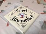 Tripel Karmeliet reclamebord metaal, Verzamelen, Ophalen of Verzenden, Nieuw, Reclamebord