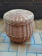 Rieten linnenmand, Huis en Inrichting, Ophalen, Mand, Rond, Zo goed als nieuw