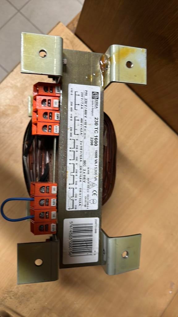 Transfo erea 230tc1600, Ophalen