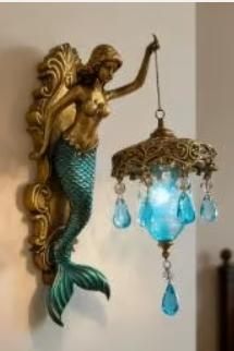 Prachtig decoratief nachtlampje zeemeermin (19cm), Ophalen of Verzenden, Nieuw