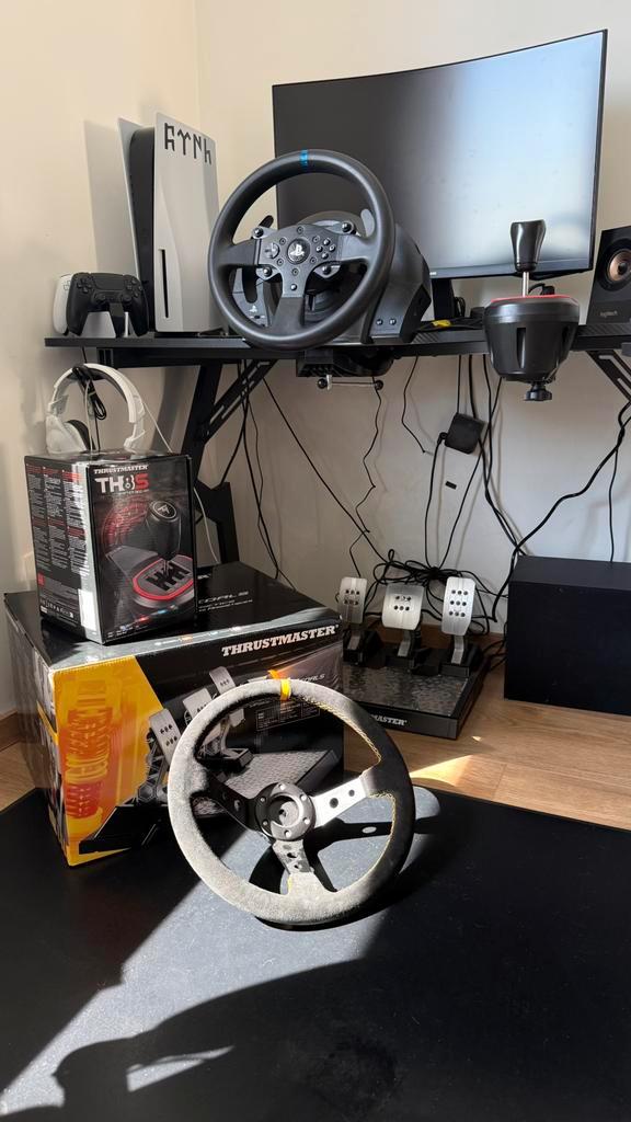 Lot Sim Racing Thrustmaster Complet, Consoles de jeu & Jeux vidéo, Consoles de jeu | Accessoires Autre, Comme neuf, Volant de course