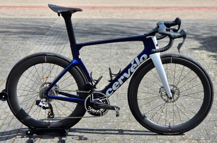 Cervélo S5 - SRAM Red E1 AXS - Blanc saphir - mt56 - PM, Vélos & Vélomoteurs, Vélos | Vélos de course, Comme neuf, Hommes, Autres marques