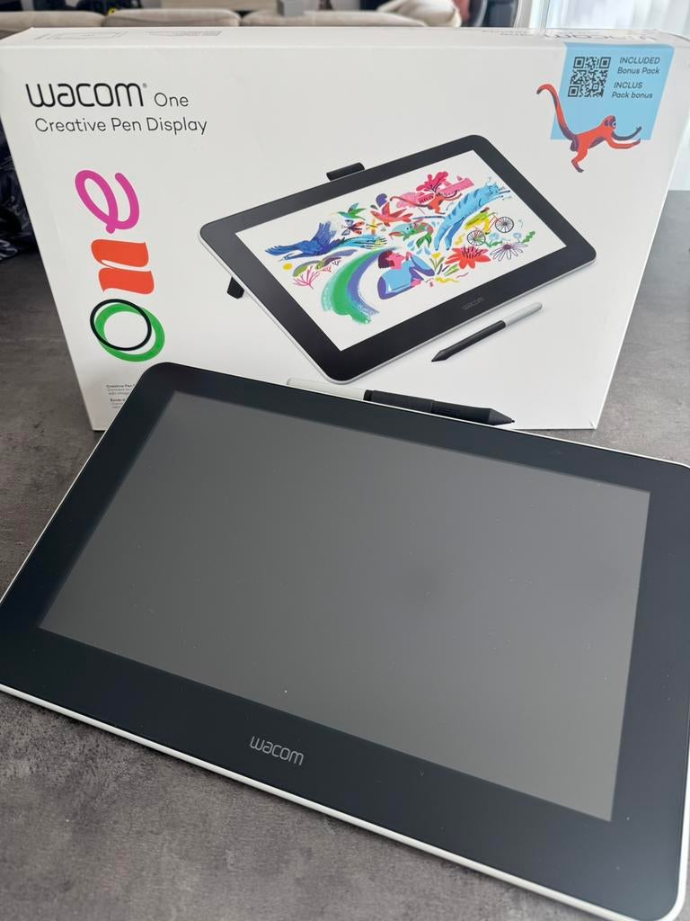 Wacom One 13 white tekentablet, Computers en Software, Tekentablets, Gebruikt, Multi-touch, Ophalen of Verzenden, Wacom