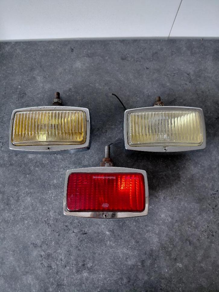 Set Hella 138 ZNX Mistlampen Early Bay Ambulance T1 T2 VW, Auto-onderdelen, Verlichting, Alfa Romeo, Oldtimer onderdelen, Overige automerken