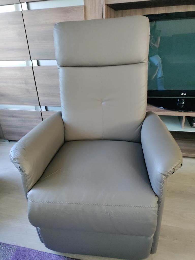 Electrische relax zetel., Ophalen, Kunststof, Gebruikt, Eenpersoons