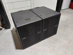 Set dB Technologies DVA KS10 DVA actieve 18" subwoofers, Audio, Tv en Foto, Luidsprekerboxen, Gebruikt, Subwoofer, 120 watt of meer