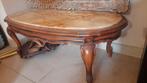 antieke tafel van hout en marmer, Antiek en Kunst, Ophalen of Verzenden