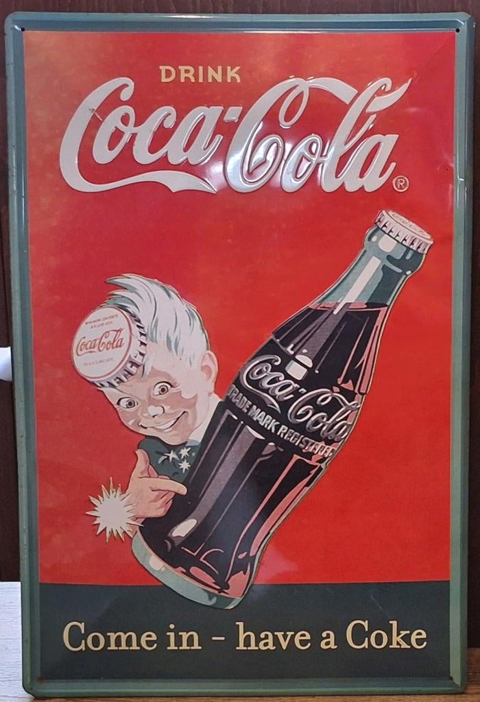 Coca cola reclamebord, Ophalen, Reclamebord