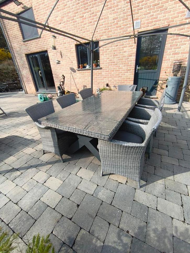 Tuintafel en stoelenset, Tuin en Terras, Tuinsets en Loungesets, Kunststof, Ophalen