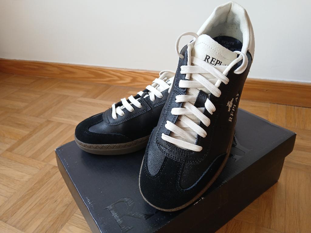 Replay lage sneakers – Zwart/wit - Maat 41 – Nieuw, Kleding | Heren, Schoenen, Nieuw, Sneakers, Zwart, Ophalen of Verzenden