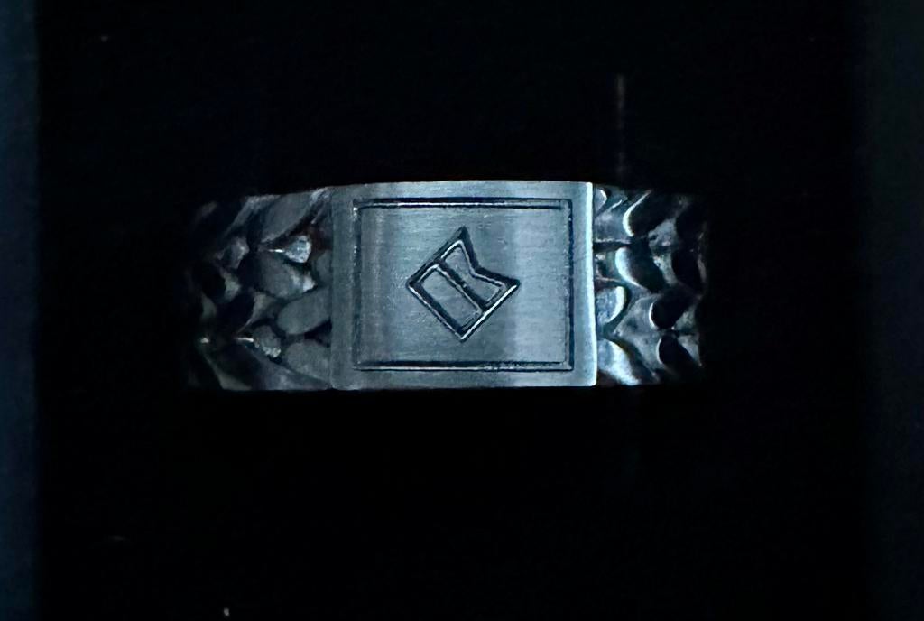 RING ALPHA SIERRA CAPTAIN MET 75%KORTING! 💯%NIEUW, Ophalen of Verzenden, Nieuw, Zwart