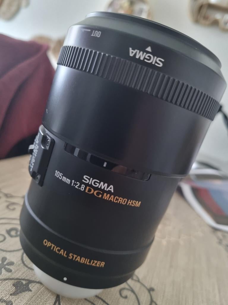 Objectif sigma 105 mm f/2.8 dg macro hsm os - monture nikon, Enlèvement