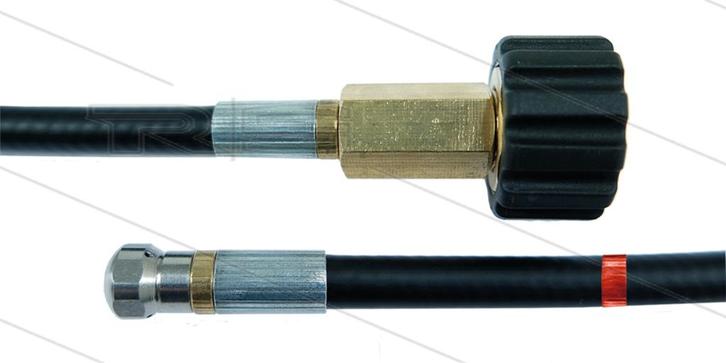 Rioolslang 40m Zwart met M22 Wartel en Nozzle, Autos : Divers, Autos divers Autre, Envoi