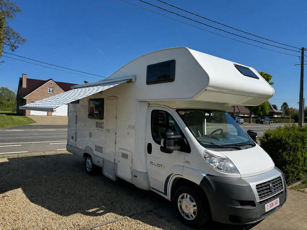 Fiat Ducato 2.3 Multijet 130 chevaux prête a immatriculé, Caravanes & Camping, Siège de train, 6 à 7 mètres, Toilette à cassette