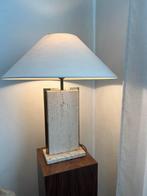 Vintage Camille Breesch travertin tafellamp mid-century, Antiek en Kunst, Ophalen