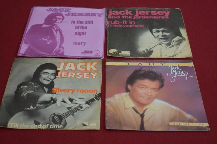 45t's van Jack JERSEY midden jaren 70/80, Cd's en Dvd's, Vinyl | Pop, Zo goed als nieuw, 1960 tot 1980, Overige formaten, Ophalen of Verzenden