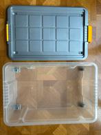 Très grande boite de rangement en plastique avec roulettes, Enlèvement ou Envoi, Comme neuf
