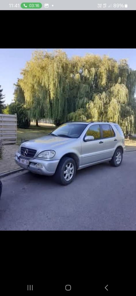 Mercedes ML 270 cdi de 2001 utilitaire, Autos, Mercedes-Benz, Cuir, Achat, Noir, 5 portes
