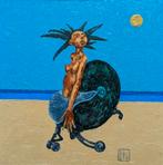 "Zeemeermin"  Origineel schilderij, Antiek en Kunst, Verzenden