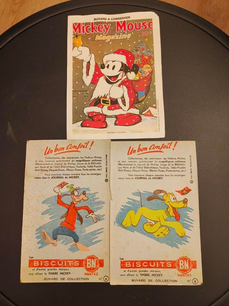 Lot 3 buvards Disney, Collections, Signets, Enlèvement ou Envoi