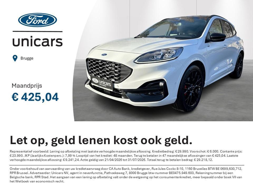 Ford Kuga 1.5i EcoBoost 110kW ST-Line X BLACK PACKAGE, Auto's, Ford, Bedrijf, Te koop, Kuga, Airbags, Airconditioning, Bluetooth
